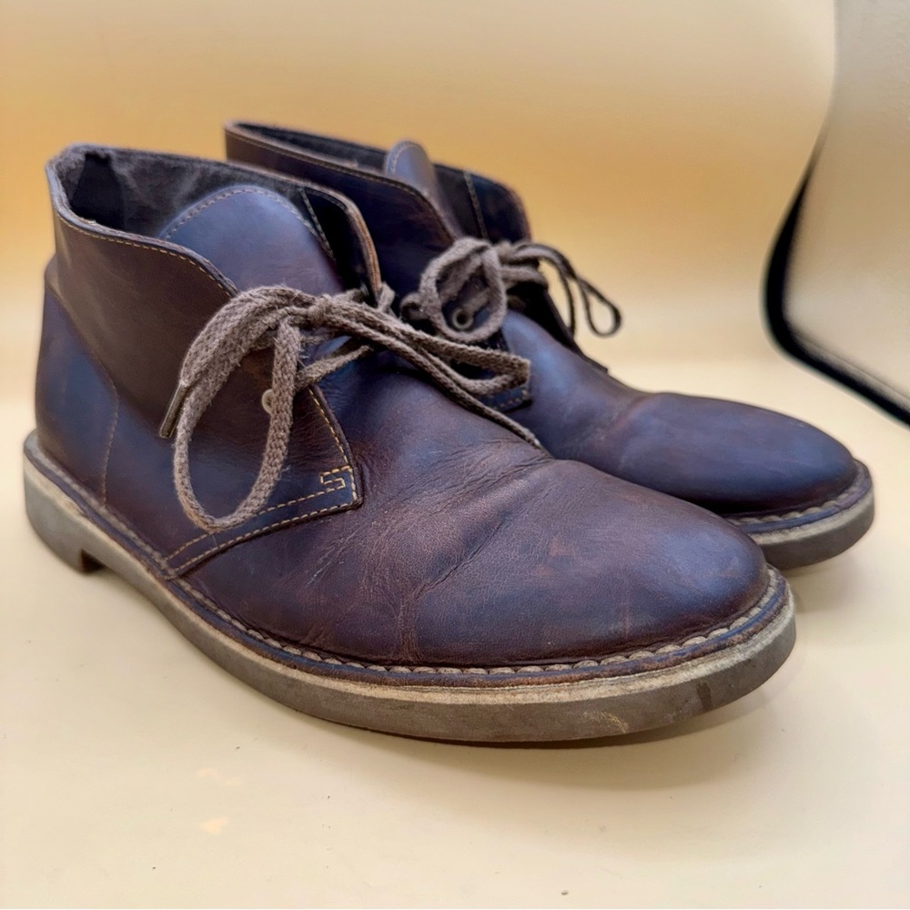 Clarks Men's Brown Leather Boots
